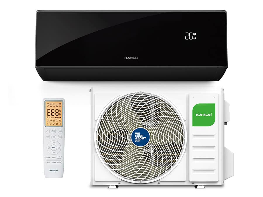 Инверторен стенен климатик KAISAI BLACK PRO HEAT + KRB-18TLHI / KRWB-18TLHO