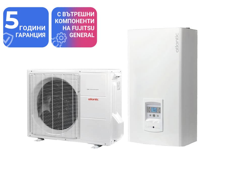 Термопомпа Atlantic LORIA 6010, 10 Kw - отопление, охлаждане и БГВ