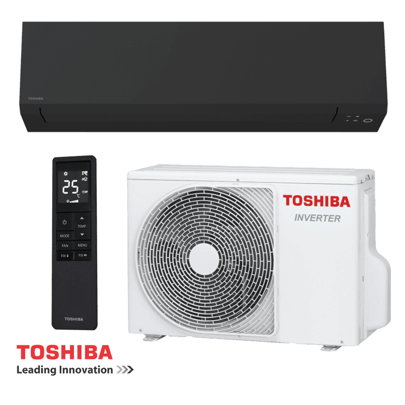 Инверторен климатик Toshiba Shorai Edge RAS-B24G3KVSGB-E + RAS-24J2AVSG-E1 - черен