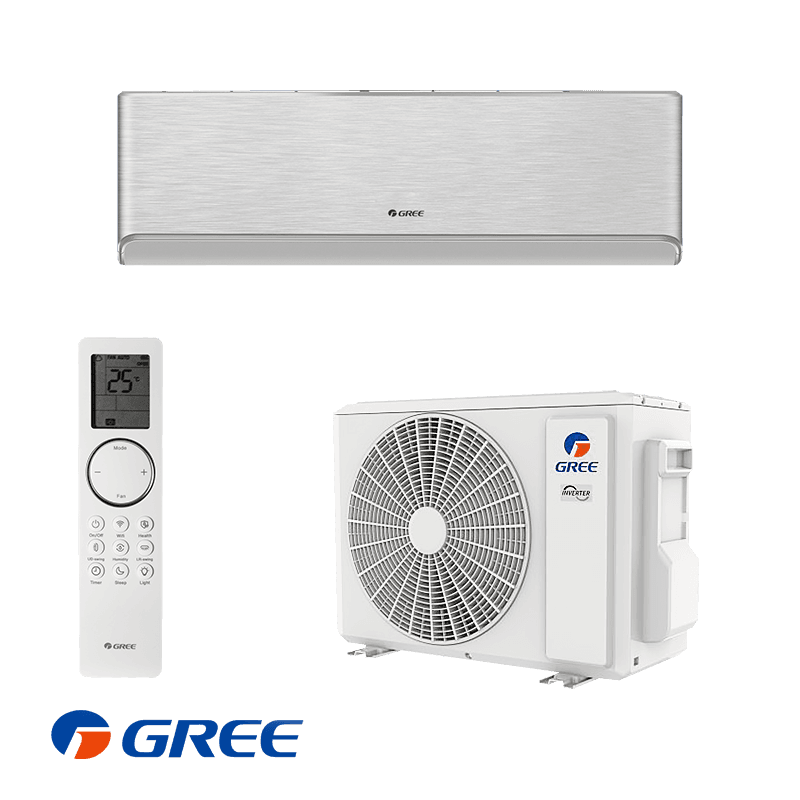Инверторен климатик Gree Airy GWH09AVCXB-K6DNA1B - сребърен