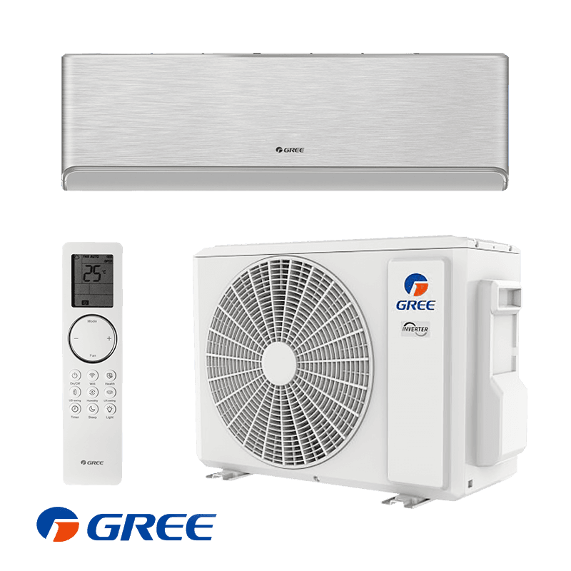 Инверторен климатик Gree Airy GWH18AVDXE-K6DNA1A - сребърен