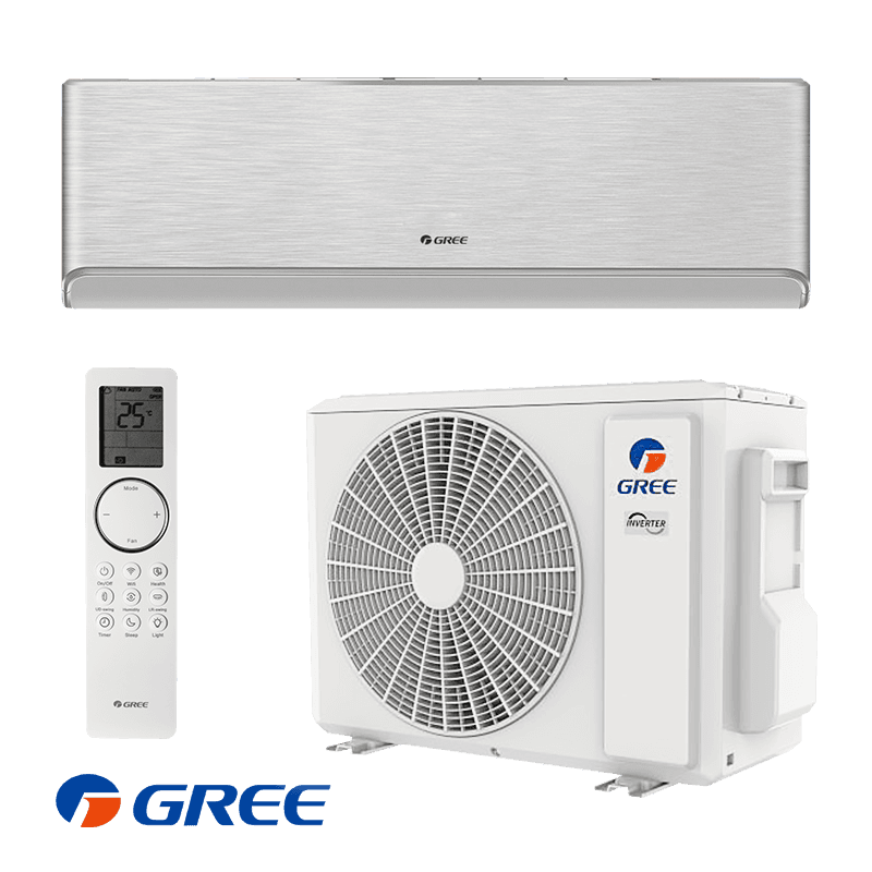 Инверторен климатик Gree Airy GWH24AVEXF-K6DNA1A - сребърен