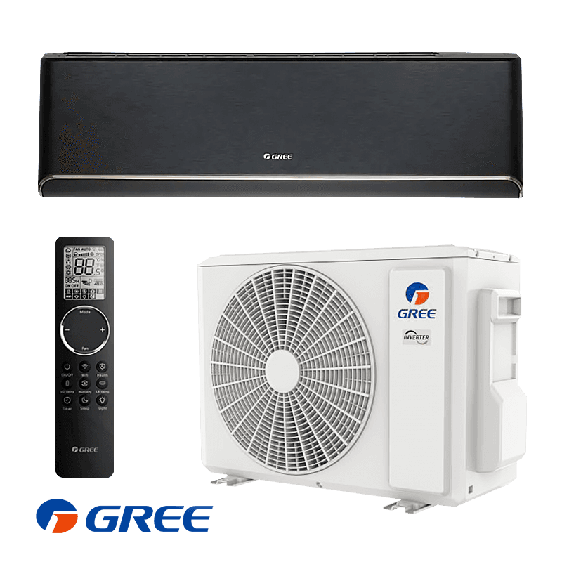 Инверторен климатик Gree Airy GWH24AVEXF-K6DNA1A - черен